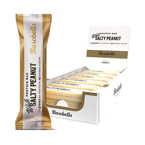 Barritas de proteínas White Salty Peanut (12 ud) 55 g Barebells