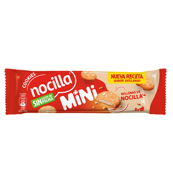 Nocilla mini cookie blanca 64 g (12 ud) Idilia sin marcar