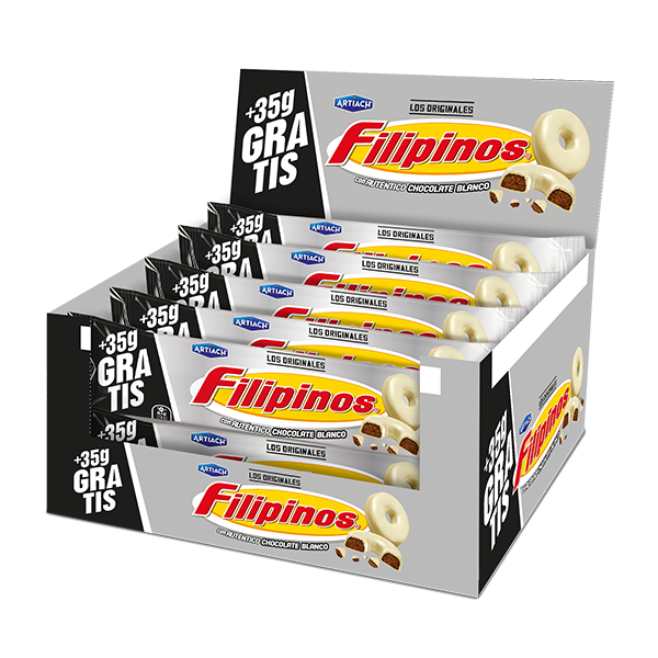Filipinos Blancos 93 g + 35 g (12 ud) Artiach