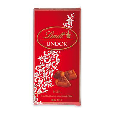 Lindor Leche 100grsx20u Lindt