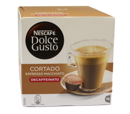 Capsulas Cafe Cortado Descafeinado 99,2g Nestle