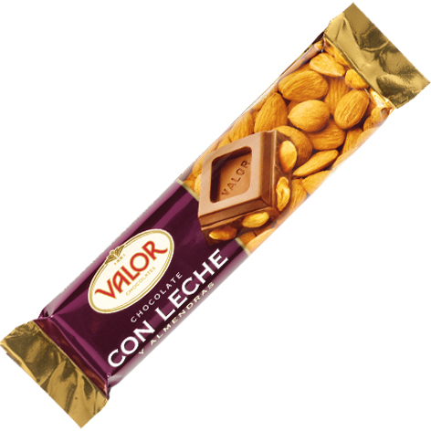 Choco Leche Almendras 45gx25u Valor