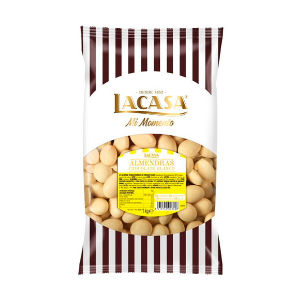 Almendra con chocolate blanco 1 kg Lacasa