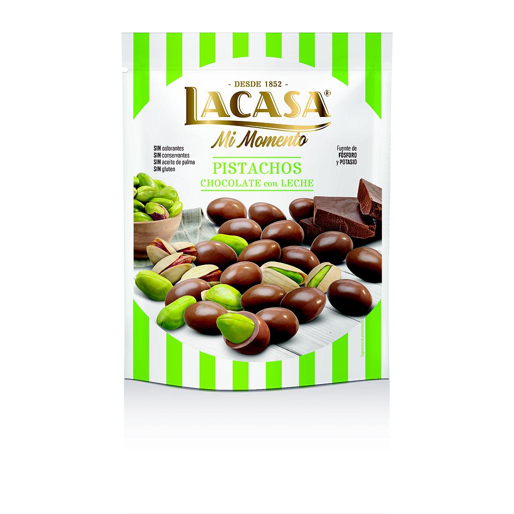 Pistacho Chocolate Leche Doypack 100gx9u Lacasa