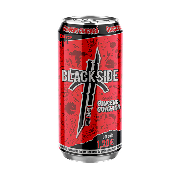 Blackside Ginseng/Guarana 500 ml (24 ud)