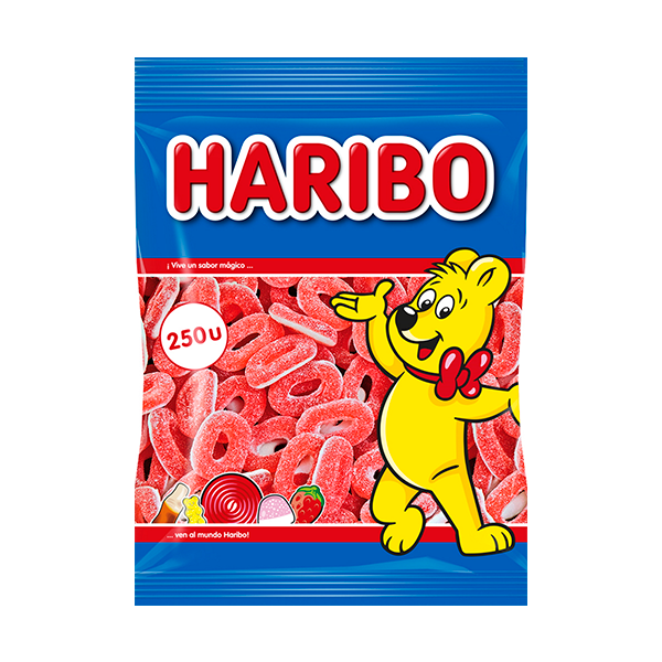 Aros Fresa B-250und Haribo