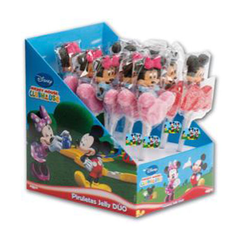 Piruletas Jelly Mickey Y Minnie 12u Dekora