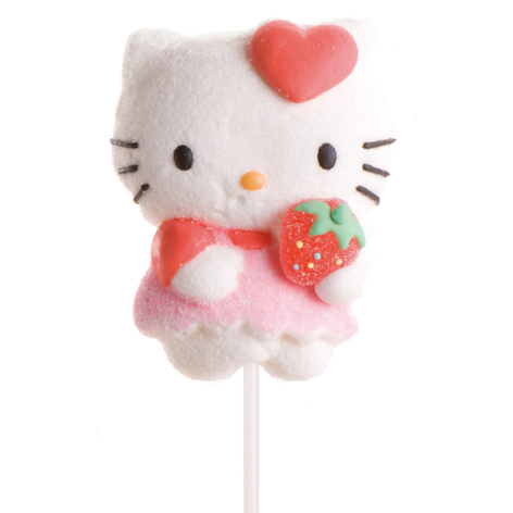 Piruletas Silueta Hello Kitty 12u Dekora