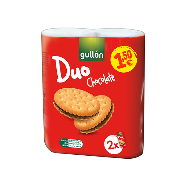 Galletas Duo Chocolate 145 g (12 ud) Gullon