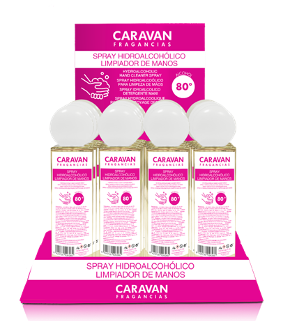 Expositor Spray Hidroalcoholico 150mlx16u