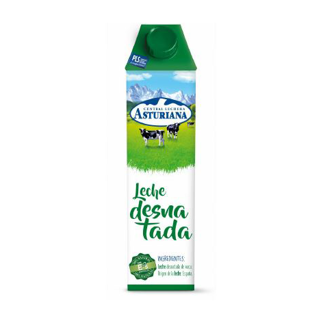 Leche Desnatada Central Lechera Asturiana 1l x 6u