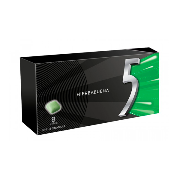 Chicle Hierbabuena Cubos Five