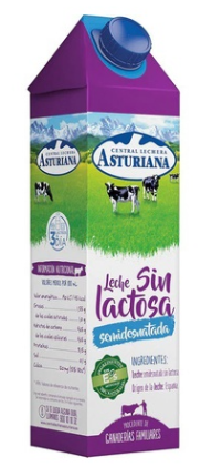 Leche Semidesnatada Sin Lactosa 1l x 6u