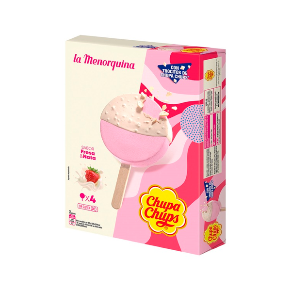 Helado Chupa Chups Cremosa La Menorquina 20 Ud