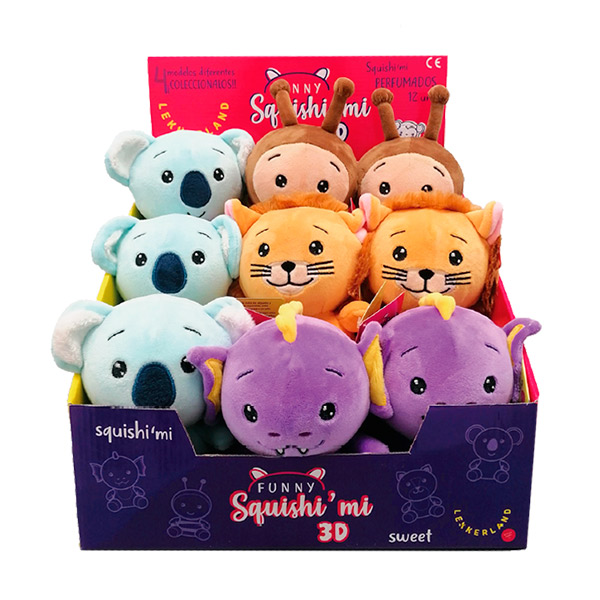Peluches Funny Squishimi 3D 12 ud