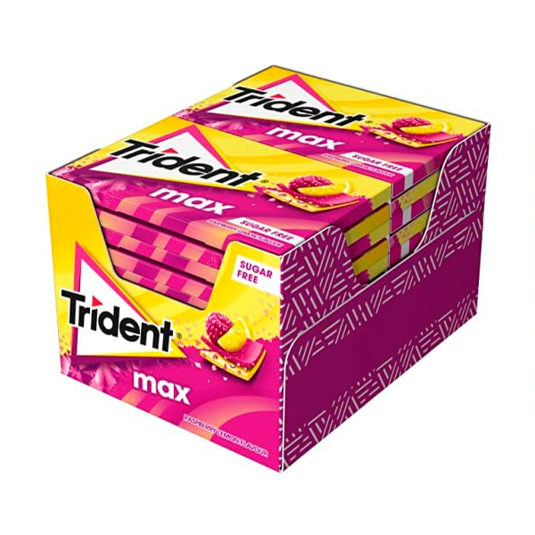 Trident Max Frambuesa Limón 12 ud