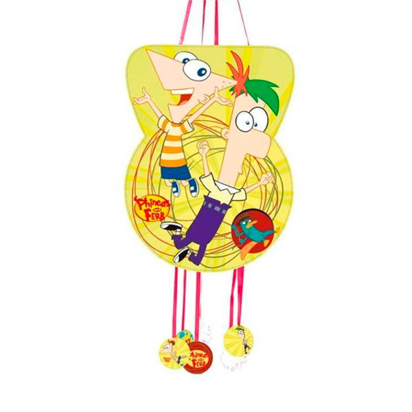 Piñata Phineas & Ferb grande Verbetena