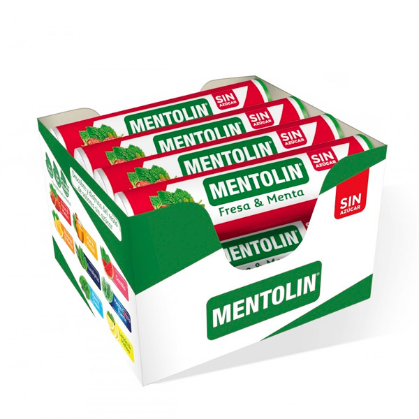 Mentolin fresa menta s/a 12 ud Lacasa