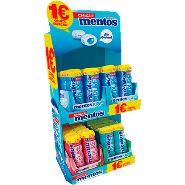 Lote Mentos Gum 1 € 10 ud (4 ud)