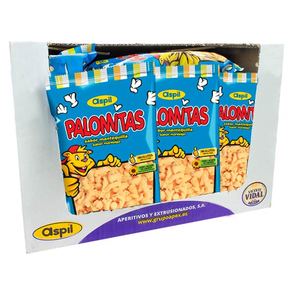 Palomitas mantequilla 39 g (20 ud) Aspil
