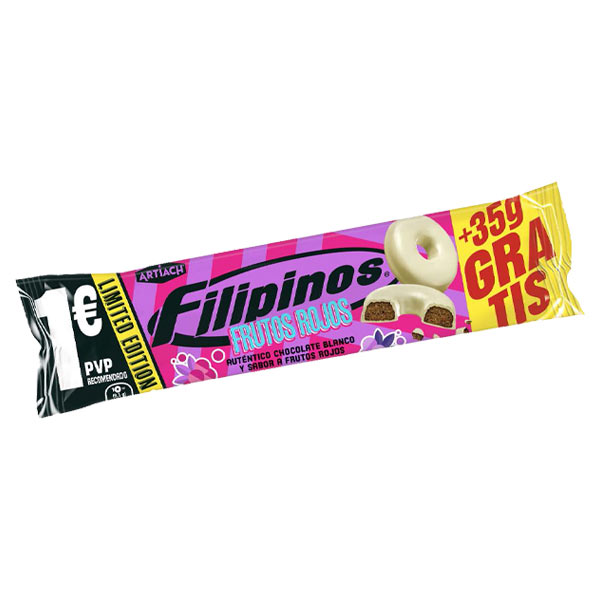 Filipinos Frutos Rojos 128 g (12 ud)