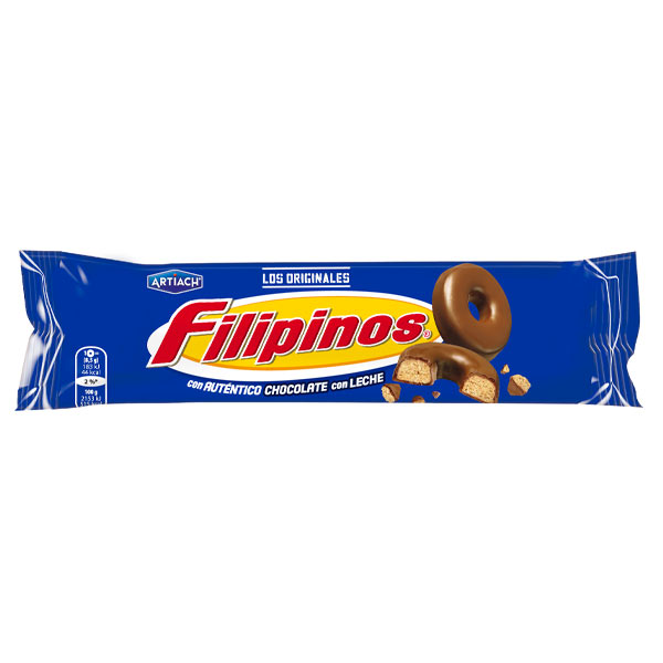 Filipinos chocolate con leche 128 g (12 ud)