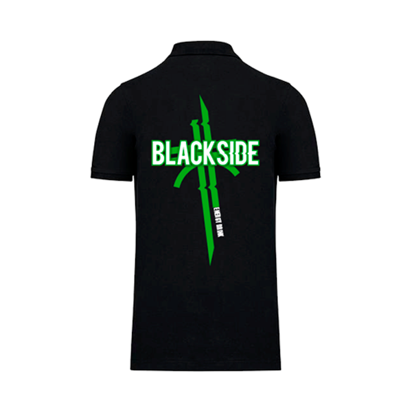 Polo manga corta negro Blackside