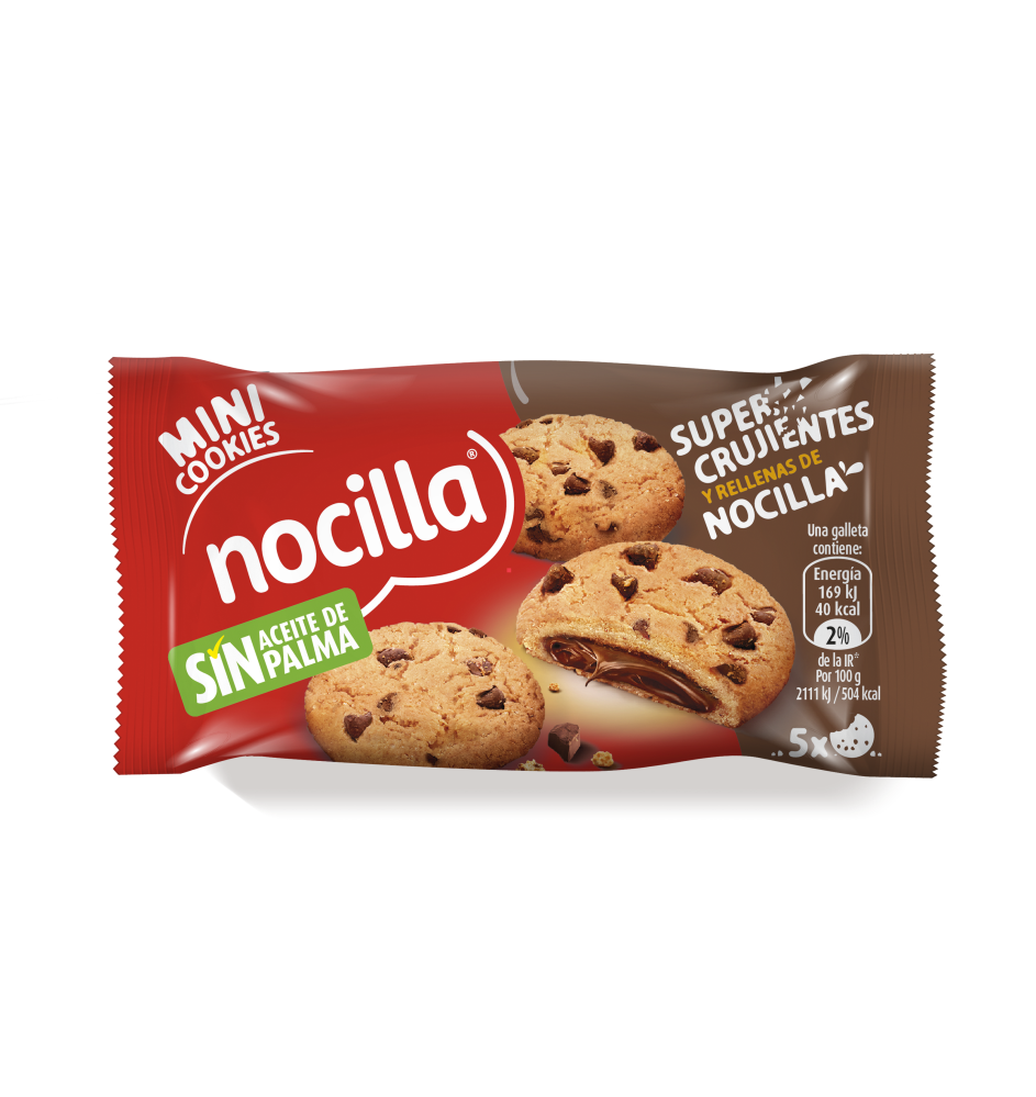 Mini cookies Nocilla 40 g (16 ud) Idilia