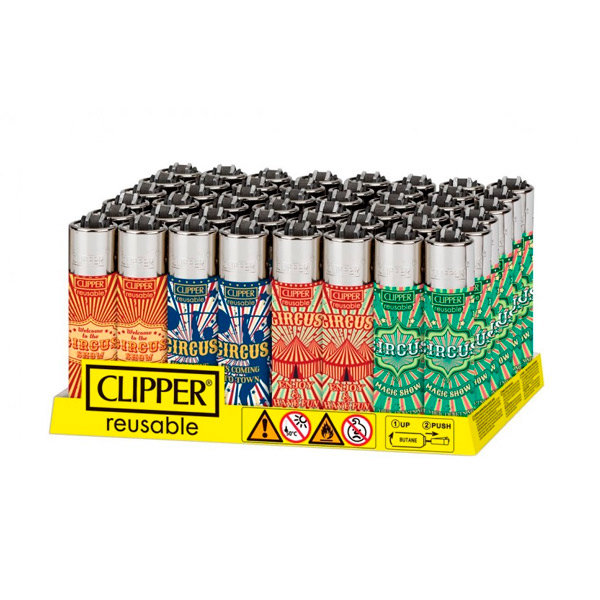Mechero circus life 48 ud Clipper