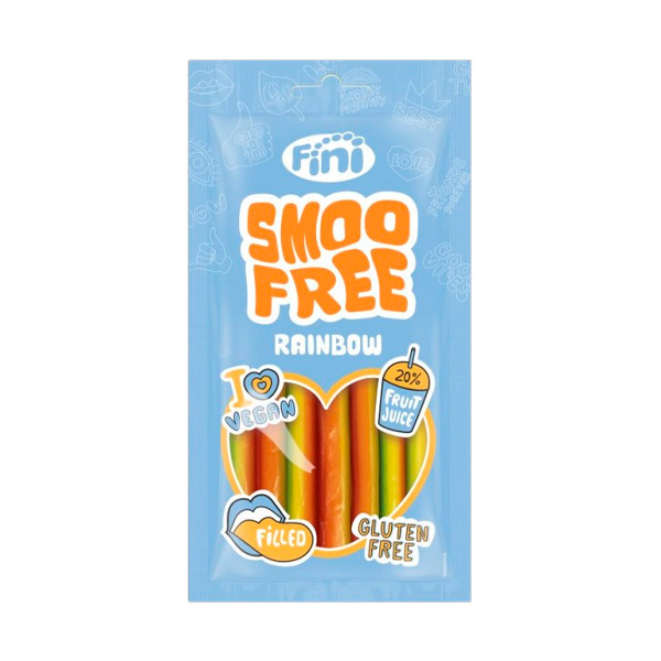 SmooFree Rainbow rellenito multicolor 80 g (12 ud) Fini