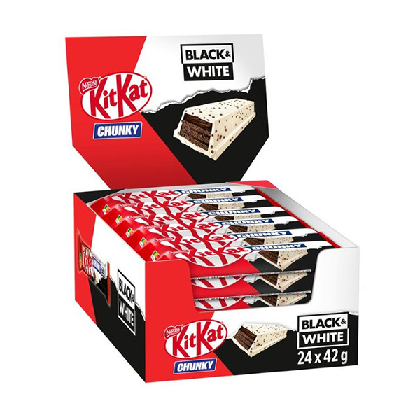 KitKat Chunky Black & White 42 g (24 ud) Nestlé