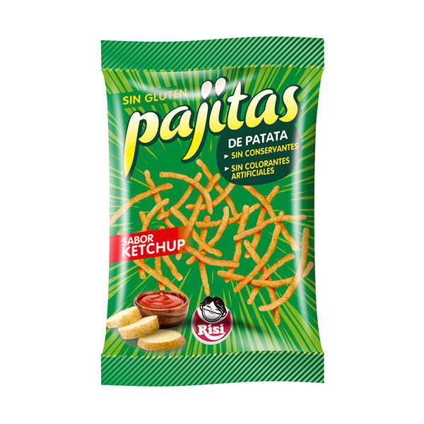 Pajitas Ketchup Familiar 100 g (9 ud) Risi