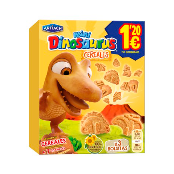 ARTIACH/DINOSAURUS CEREALES 1,20 €  12 X 120 GRS.