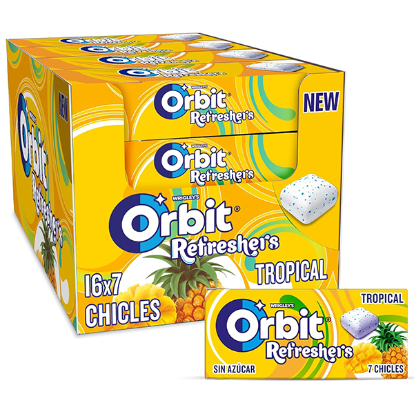 Orbit Refreshers Tropical (16 ud)