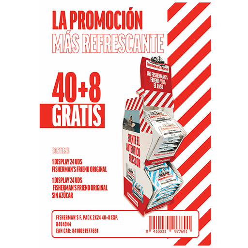 [8410031977691] Lote Fisherman's 40 + 8 gratis Chupa Chups