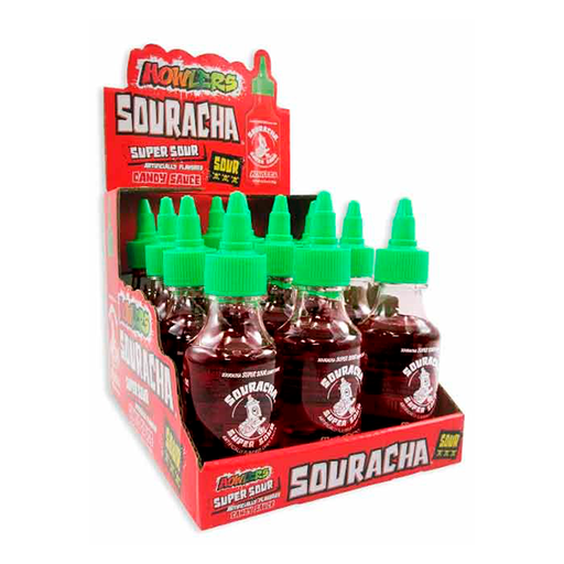 [5011061007155] Caramelo liquido Souracha Super Sour Candy Sauce (12 ud) Howlers