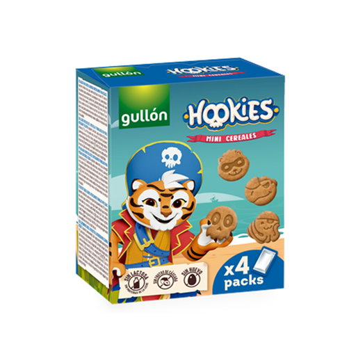 [18410376075950] Galletas Hookies Mini Cereales (4 ud) Gullon