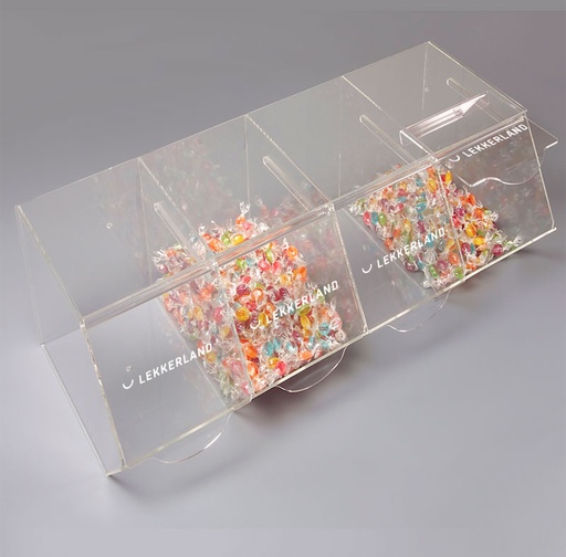 [05313] Lekky Caramelera Con Tapa 4 Huecos