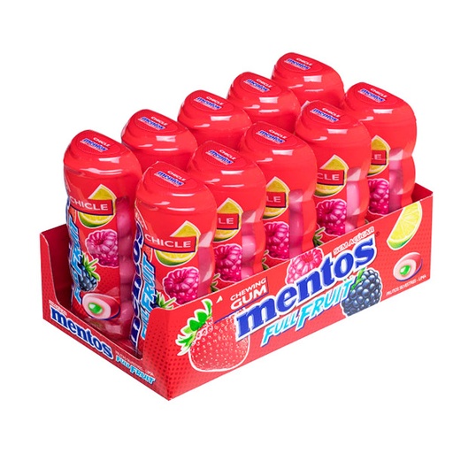 [8003440933428] Mentos Gum Pocket Full Fruit 10 ud
