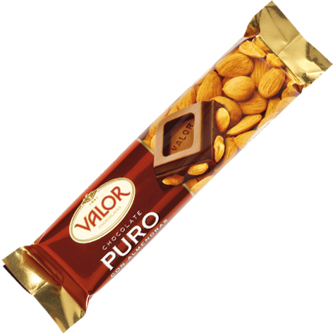 [8410109003482] Choco Puro Almendras 45gx25u Valor