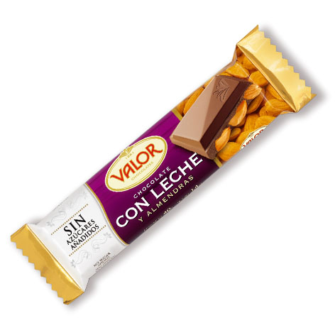 [8410109003611] Choco Leche Almendras S/A 40gx25u Valor