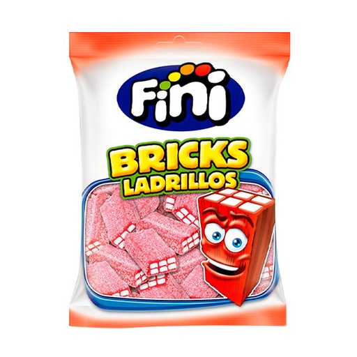 [8410525180658] Ladrillos Fresa Pica 90 g (12 ud)  Fini