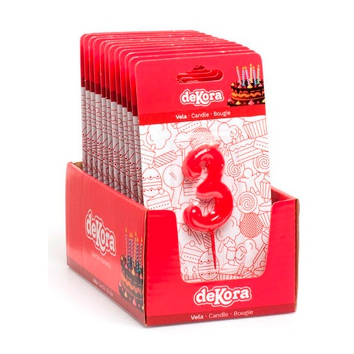 [8435035191133] Vela De Cumpleaños Número 3