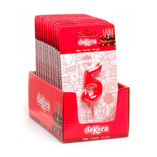 [8435035191157] Vela De Cumpleaños Número 5