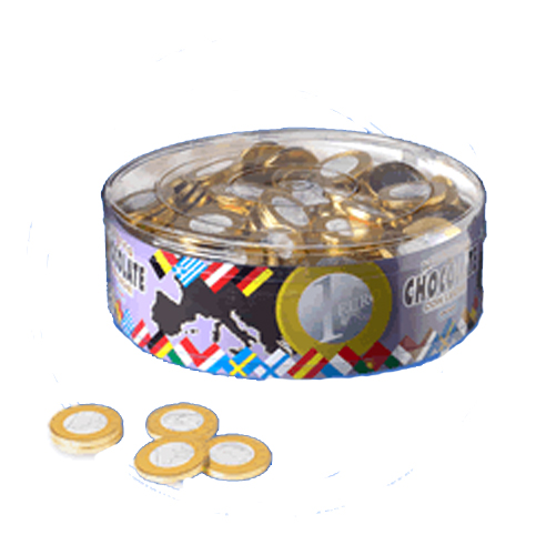 [8436012410018] Monedas 33mm Bicolor 270u Interdulces