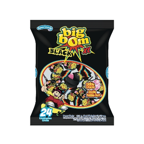 [7707014902490] Big  Bom  Fresa Intensa Black Bolsa   (16 X 24) 18 Grs.