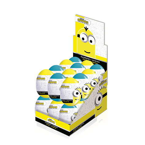 [18435477905098] Huevo Plastico  Minions/Gru  6 X 24
