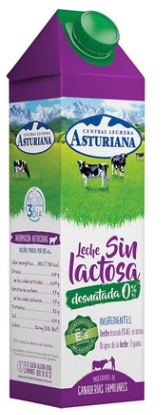 [8410297115363] Leche Desnatada 0% Sin Lactosa 1l x 6u