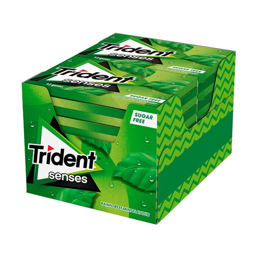 [8723400945604] Trident Senses hierbabuena 27 g (12 ud)