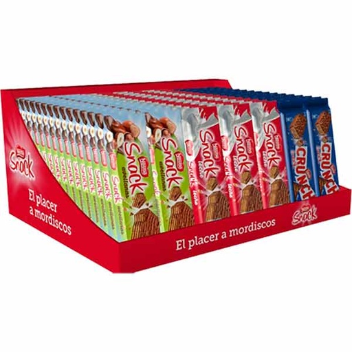 [07613036] Expositor Nestlé Snacks 3 x 1€ 105 ud